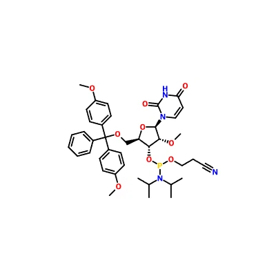 CAS 110764-79-9|5'-O-(4,4-Dimetoxitritil)-2'-O-metiluridina-3'-({2-cianoetil-N,N-diisopropil)fosforamidita