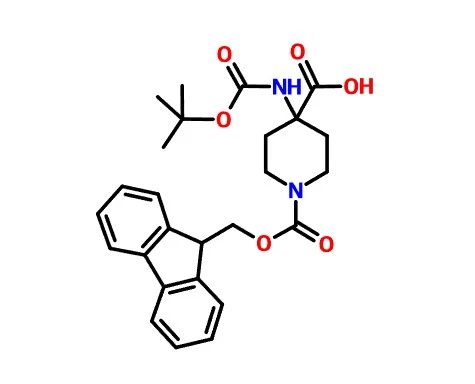 CAS 368866-07-3 4-(Boc-amino)-1-Fmoc-piperdine-4-àcid carboxílic