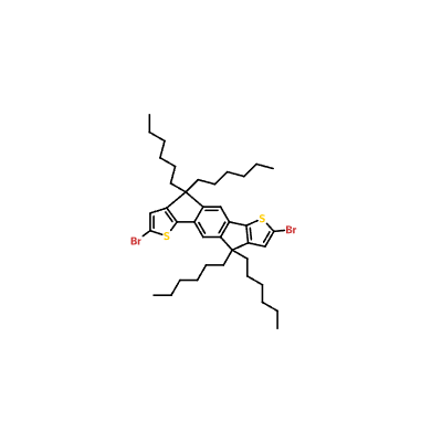 CAS: 2290561-55-4 2,7-dibrom-4,4,9,9-tetrahexil{-4,9-dihidro-s-indaceno[1,{ {11}}b:5,6-b']ditiofè