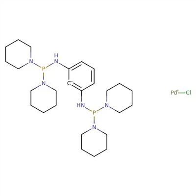 CAS:955035-37-7|[2,6-Clorur de bis[(di{-1-piperidinilfosfino)amino]fenil]paladi(II)