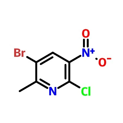 CAS:186413-75-2|3-Bromo-6-cloro-2-metil-5-nitropiridina