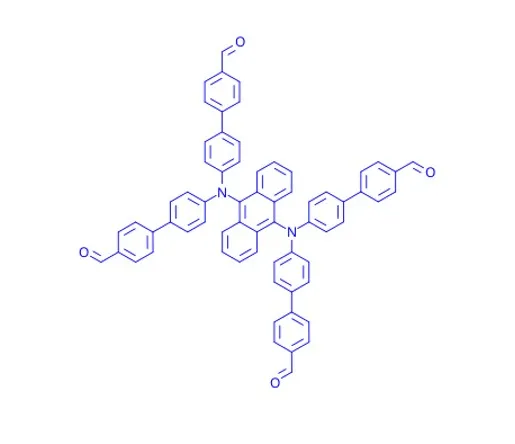 CAS: 2962812 - 24 - 2|N9, n9, n10, n10 - tetrakis (4'-carbaldehid- [1,1'-biphenyl] -4-il) antracè-9,10-diana